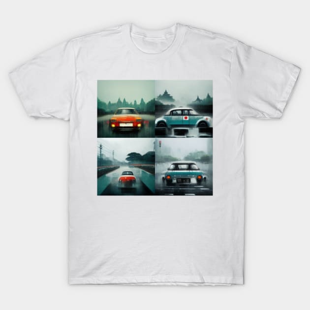 Japanese car print T-Shirt by Planty of T-shirts